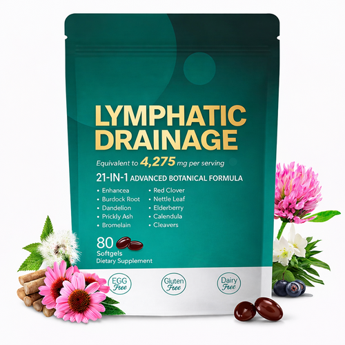 Lymphatic Drainage — 21-in-1 Advanced Botanical Formula（Purchase today and upgrade to 240 tablets/pack）