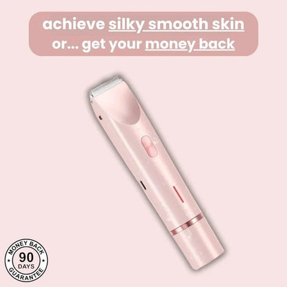Pink women waterproof bikini trimmer