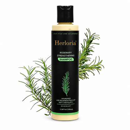 Herloria rosemary strengthening shampoo bottle