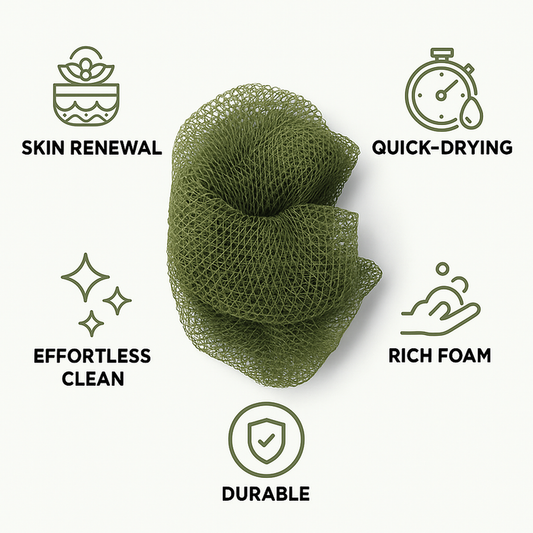 African exfoliating net sponge features