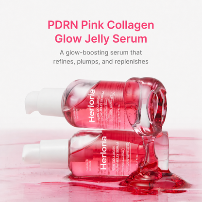 PDRN Pink Collagen Glow Jelly Serum texture display