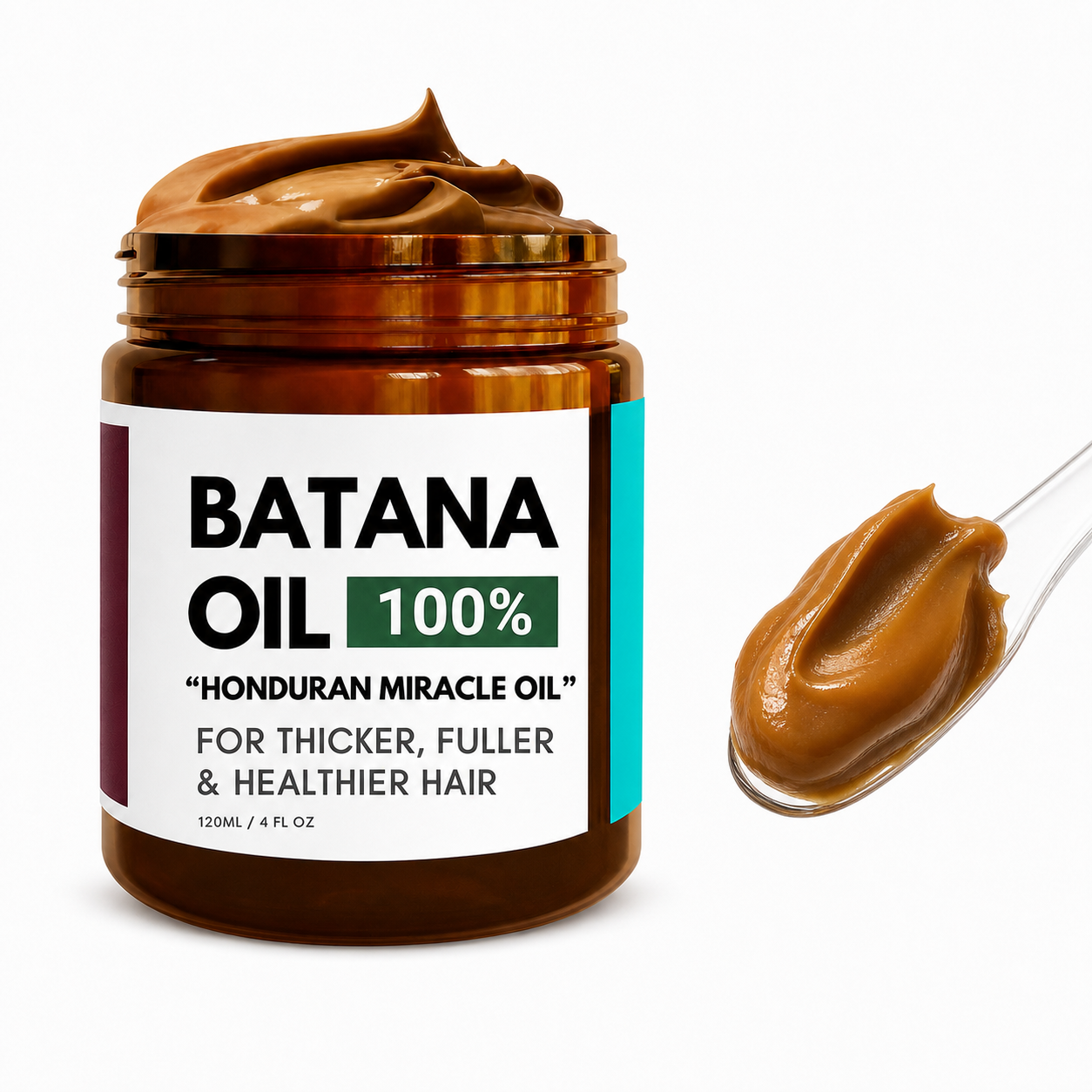 Batana oil texture on spoon