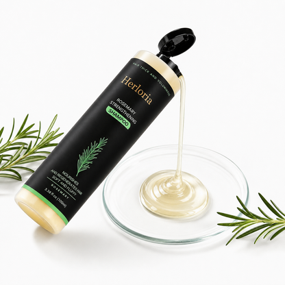 Rosemary shampoo texture and bottle