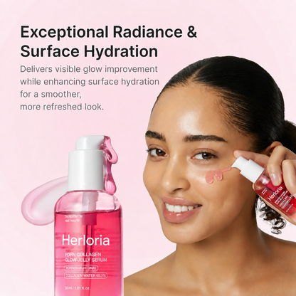 Applying PDRN Collagen Glow Jelly Serum