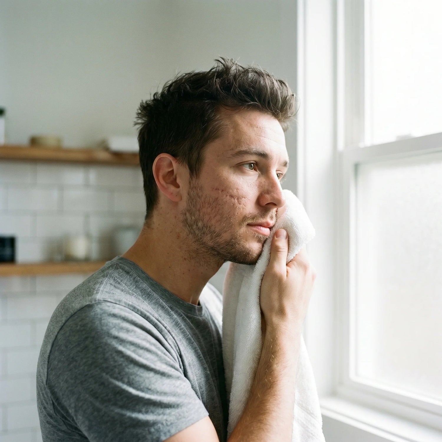Prepare clean dry skin for scar stick use