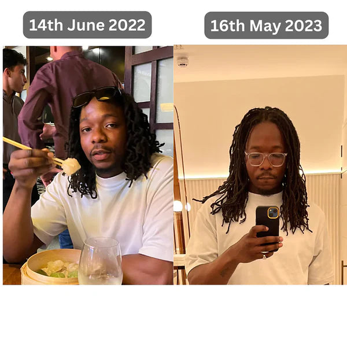 Batana oil customer hair progress story