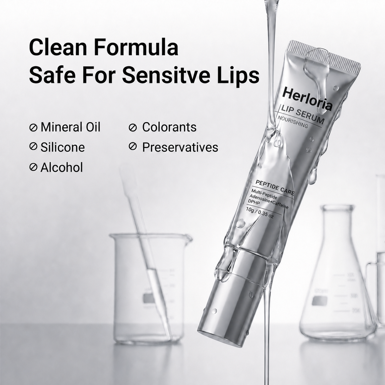 Herloria peptide lip serum clean formula