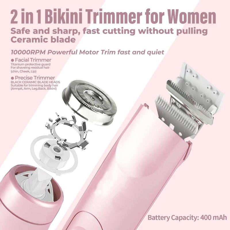 Dual-head electric trimmer construction