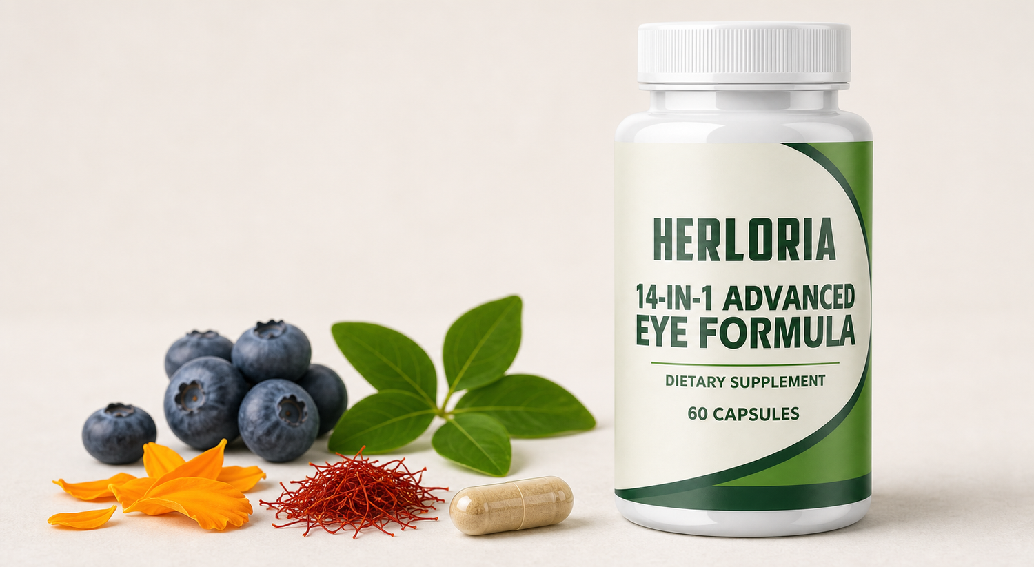 Herloria eye formula with selected botanical ingredients